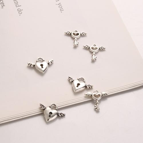 Zinc Alloy Pendants antique silver color plated DIY Sold By Bag