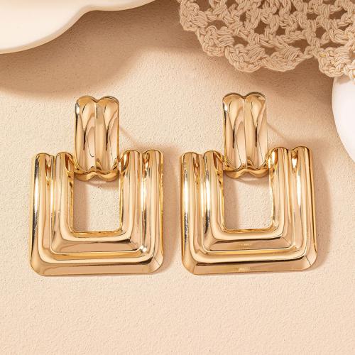 Lo zinco in lega Stud Earring, lega in zinco, placcato, per la donna, oro, Venduto da coppia