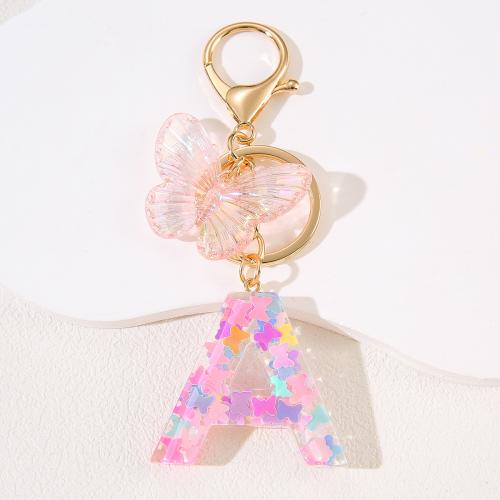 Zinc Alloy Key Clasp with Resin epoxy gel multifunctional golden Sold By PC