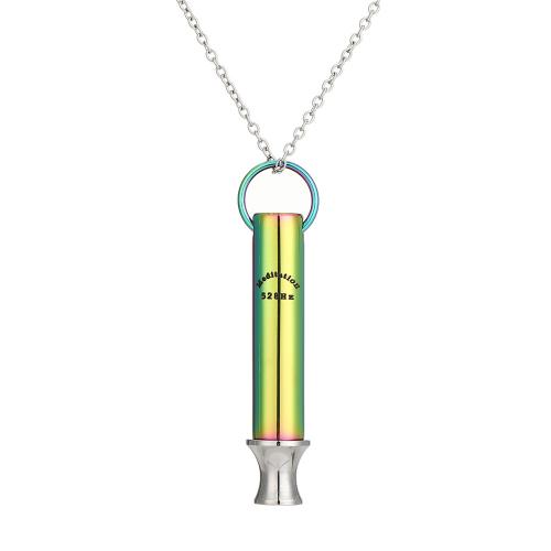 Collier d'acier titane, poli, bijoux de mode & unisexe, plus de couleurs à choisir, Vendu par PC