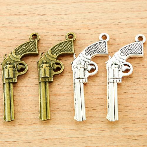 Zinc Alloy Gun Pendants plated DIY Sold By Bag