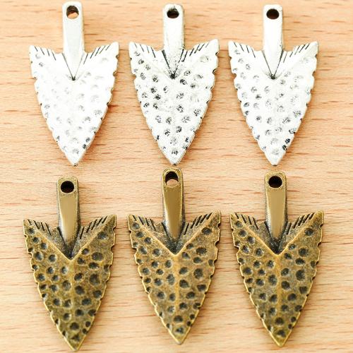 Zinklegering Hangers, Zinc Alloy, pijlpunt, plated, DIY, meer kleuren voor de keuze, 32x16mm, 100pC's/Bag, Verkocht door Bag