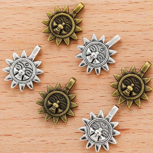 Zinc Alloy Pendants Sun plated DIY Sold By Bag