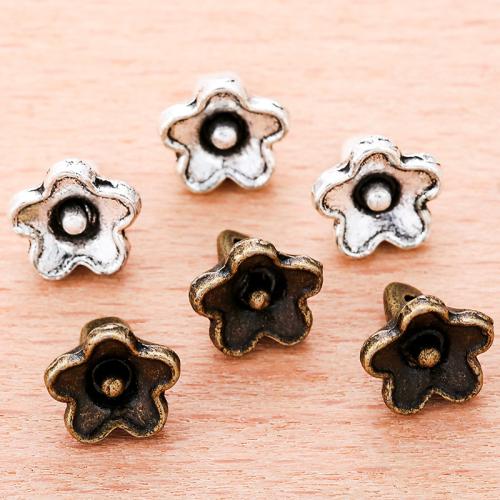 Zinc Alloy Flower Pendants plated DIY Sold By Bag