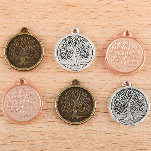 Zinc Alloy Pendler, Tree, forgyldt, du kan DIY, flere farver til valg, 20x17mm, 100pc'er/Bag, Solgt af Bag