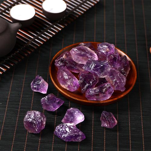 Fashion Decoration Natural Stone irregular light purple Sold By PC