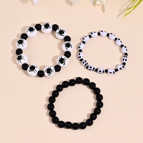 Resin Bracelet Set Halloween Design & fashion jewelry & Unisex Sold By Set