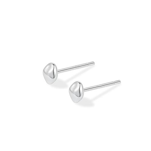 925 Sterling Silver Stud Earrings fashion jewelry & for woman Sold By Pair