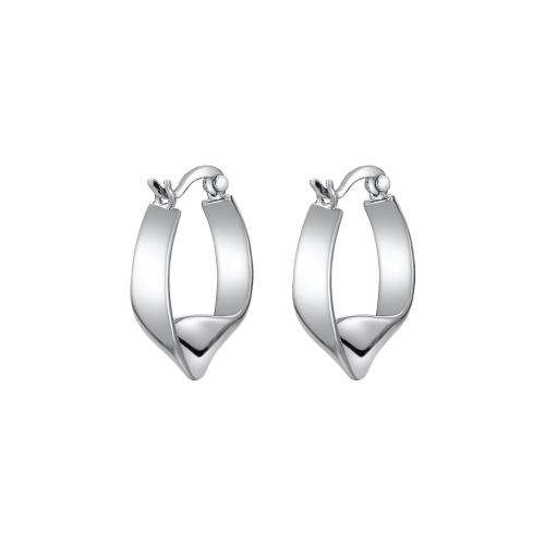 925 Sterling Silver Hoop Earrings fashion jewelry & for woman Inner Approx 13mm Sold By Pair