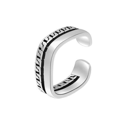 Sterling Silver Nakit Finger Ring, 925 Sterling Silver, modni nakit & za žene, Unutarnji promjer:Približno 17mm, Prodano By PC