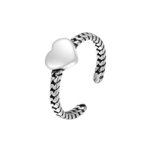 Sterling Silver smycken finger ring, 925 sterling silver, mode smycken & för kvinna, Innerdiameter:Ca 17mm, Säljs av PC