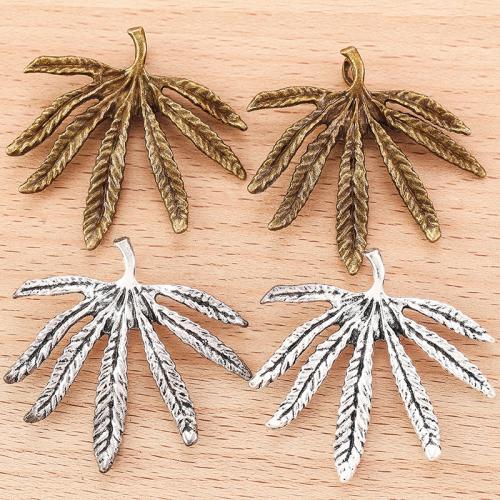 Zinc Alloy Leaf Pendants plated DIY Sold By Bag