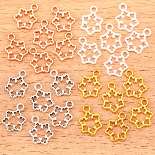 Zinc Alloy Pendants Snowflake plated DIY Sold By Bag