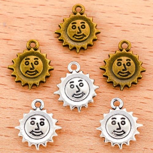 Zinc Alloy Pendants Sun plated DIY Sold By Bag