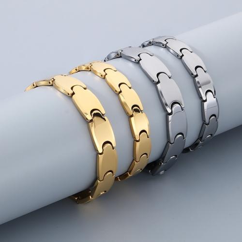 Unisex Bracelet Tungsten Steel with Magnet plated Sold By PC