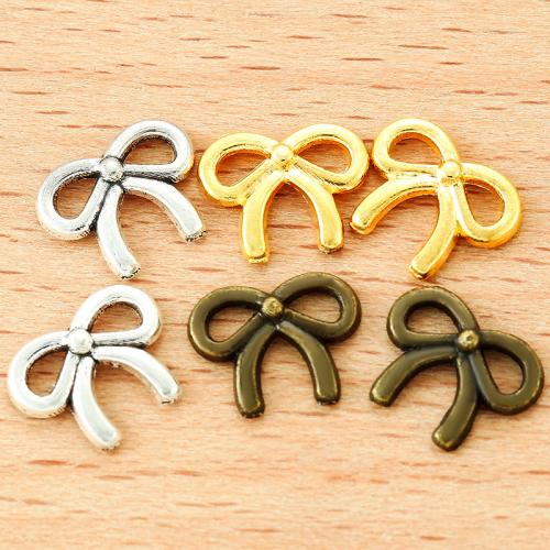 Zinc Alloy Bowknot pendentifs, alliage de zinc, Noeud papillon, Placage, DIY, plus de couleurs à choisir, 10.80mm, 100PC/sac, Vendu par sac