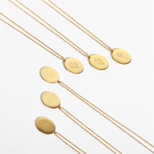 Collier d'acier titane, avec 5cm chaînes de rallonge, Placage, modèles différents pour le choix & pour femme, doré, Longueur Environ 40 cm, Vendu par PC