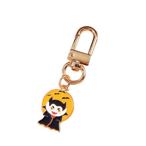 Fecho de chave de liga de zinco, Design de Halloween & multifuncional & Vario tipos a sua escolha & esmalte, dourado, Product package size 4X4X1CM, vendido por PC