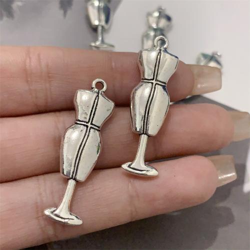 Zinc Alloy Pendants Hanger antique silver color plated DIY Sold By Bag