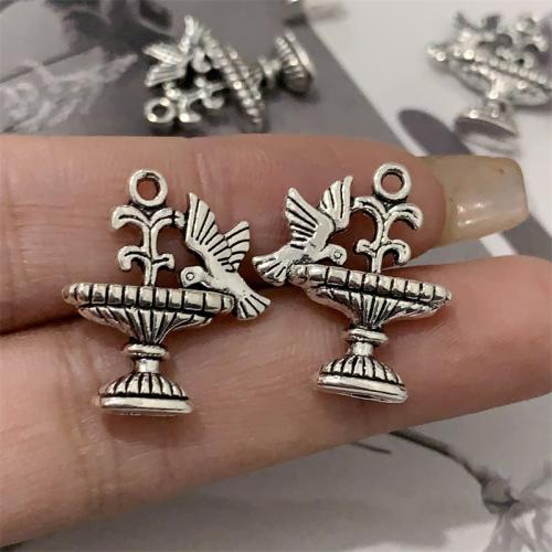 Zinc Alloy Pendants antique silver color plated DIY Sold By Bag