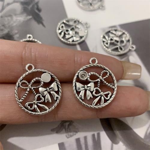 Zinc Alloy Animal Pendants Butterfly antique silver color plated DIY Sold By Bag