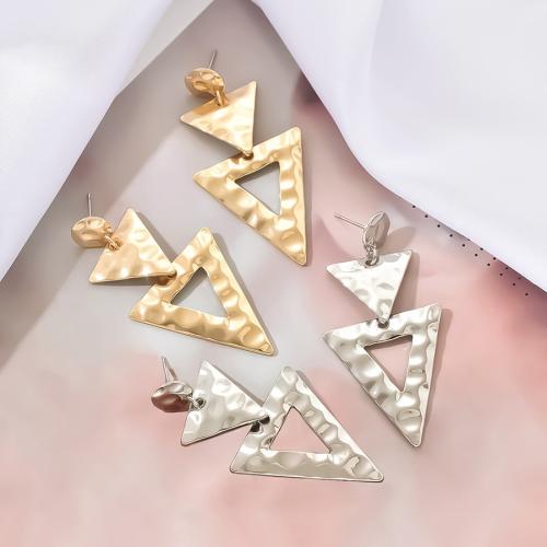 Zinc Alloy Drop Earrings Triangle fashion jewelry & for woman Sold By Pair