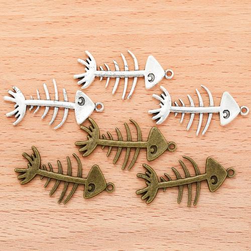 Zinklegering Hangers, Zinc Alloy, Visgraat, plated, DIY, meer kleuren voor de keuze, 42x20mm, 100pC's/Bag, Verkocht door Bag