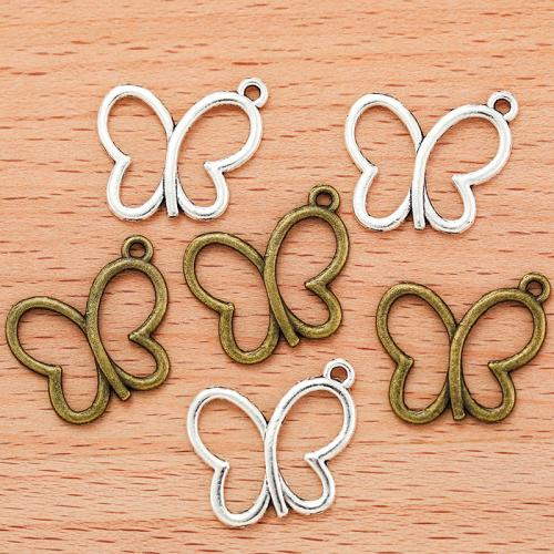 Zinc Alloy Animal Pendants Butterfly plated DIY Sold By Bag