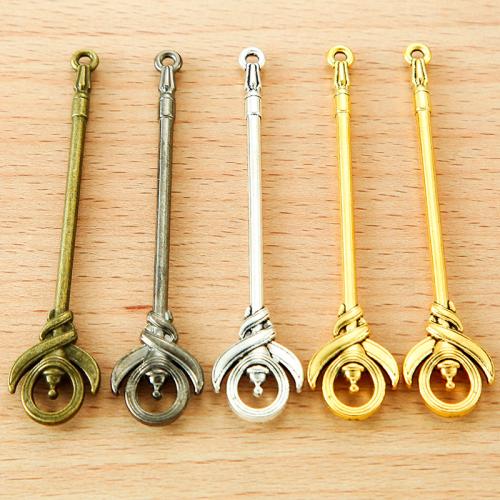 Zinklegering Hangers, Zinc Alloy, plated, DIY, meer kleuren voor de keuze, 70x14mm, 100pC's/Bag, Verkocht door Bag