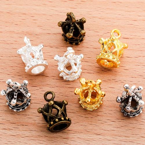 Zinc Alloy Crown Pendants plated DIY Sold By Bag