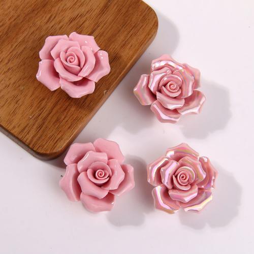 Porcelain Jewelry Beads Flower DIY 37mm Sold By Bag