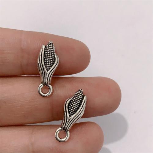 Zinc Alloy Pendants Corn antique silver color plated DIY Sold By Bag