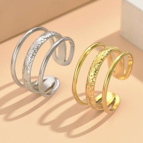 Stainless Steel Finger Ring 304 Stainless Steel fashion jewelry & for woman inside diameter 17mm Sold By PC