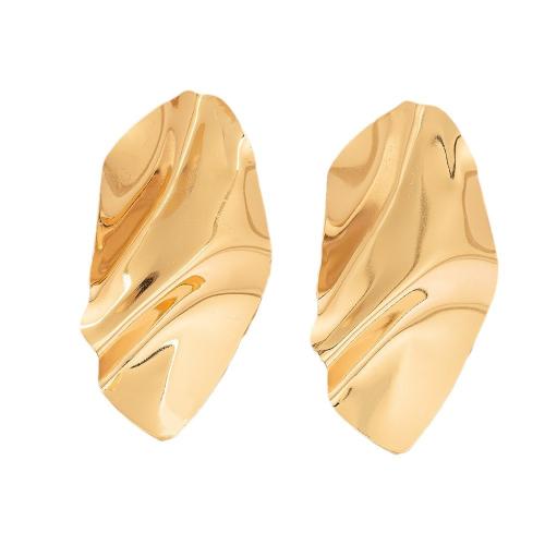 Lo zinco in lega Stud Earring, lega in zinco, placcato, per la donna, oro, Venduto da coppia