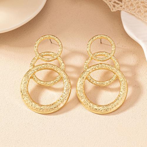 Lo zinco in lega Stud Earring, lega in zinco, placcato, per la donna, oro, Venduto da coppia