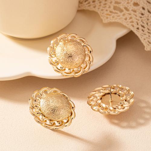 Zinc Alloy Jewelry Sets Stud Earring & finger ring plated for woman gold Sold By Set