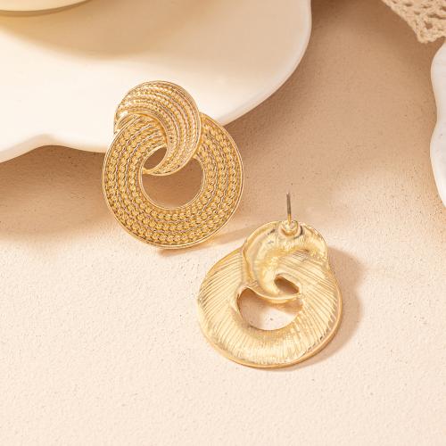 Lo zinco in lega Stud Earring, lega in zinco, placcato, per la donna, oro, Venduto da coppia