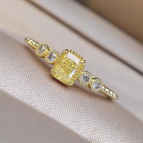 Cubic Zirconia Micro Pave Brass Ring & micro pave cubic zirconia & for woman Sold By PC