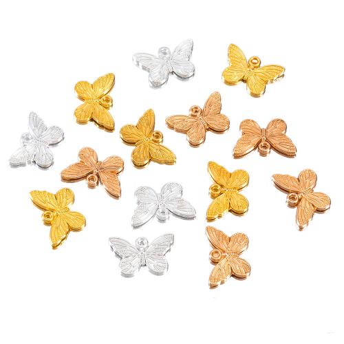 Zinc Alloy Animal Pendants Butterfly plated DIY nickel lead & cadmium free Approx 1.8mm Approx Sold By Bag