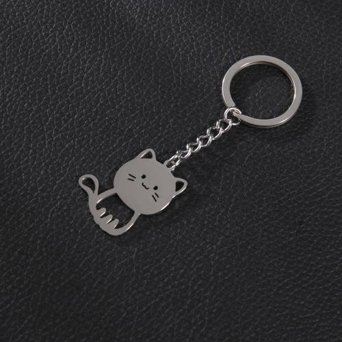 Stainless Steel Key Clasp 304 Stainless Steel Cat plated fashion jewelry Sold By PC