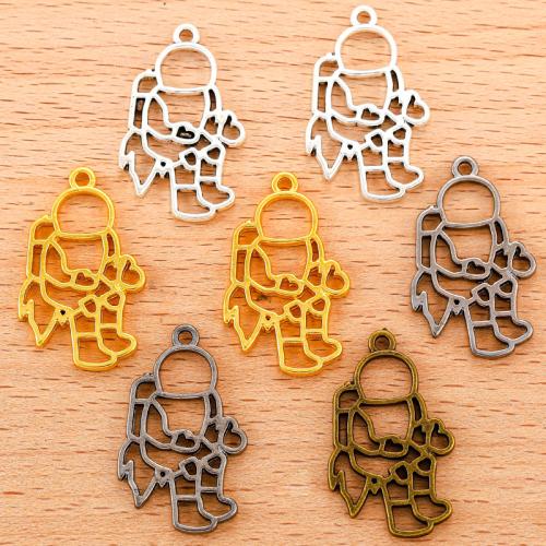 Zinklegering Hangers, Zinc Alloy, Astronaut, plated, DIY, meer kleuren voor de keuze, 30x19mm, 100pC's/Bag, Verkocht door Bag