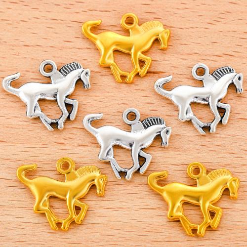 Zinc Alloy Animal Pendants Horse plated DIY Sold By Bag