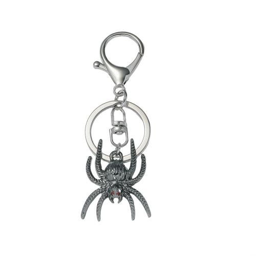 Zinklegering sleutelhanger haak, Zinc Alloy, Spin, plated, mode sieraden, lood zwart, nikkel, lood en cadmium vrij, Verkocht door PC