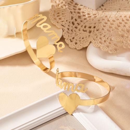 Set gioielli in lega di zinco, bracciale bangle, lega in zinco, placcato, per la donna, oro, Venduto da set