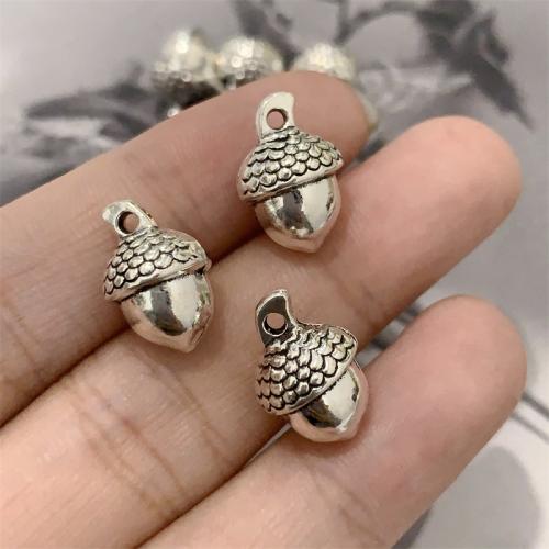 Zinc Alloy Pendants Pinecone antique silver color plated DIY Sold By Bag