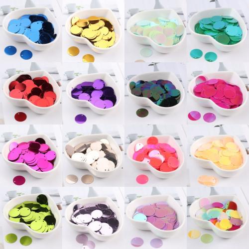 Plastic Sequin Flat Round DIY Sold By Bag