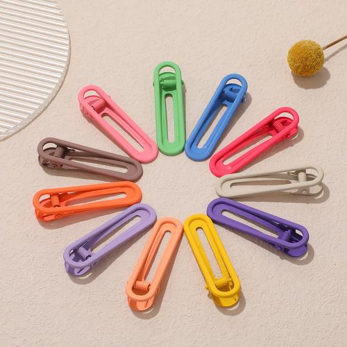 Alligator Hair Clip Zinc Alloy stoving varnish for woman Random Color nickel lead & cadmium free 60mm Approx Sold By Bag