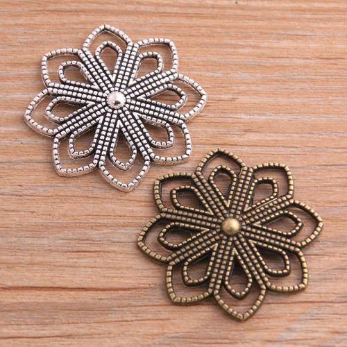 Zinc Alloy Connector Flower plated DIY nickel lead & cadmium free Approx Sold By Bag