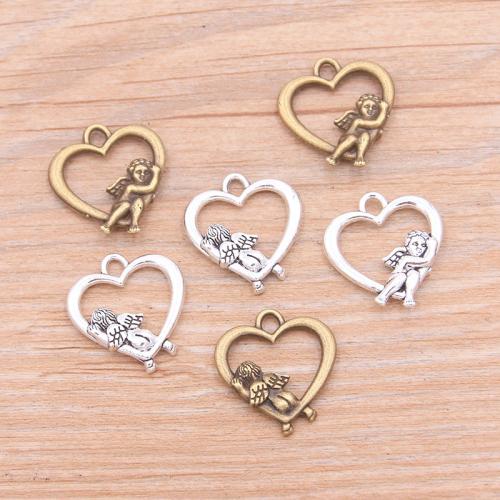 Zinc Alloy Heart Pendants plated DIY nickel lead & cadmium free Approx 4mm Approx Sold By Bag