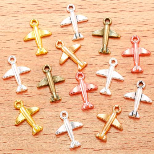 Vehicle Shaped Zinc Alloy Pendants Airplane plated DIY Sold By Bag